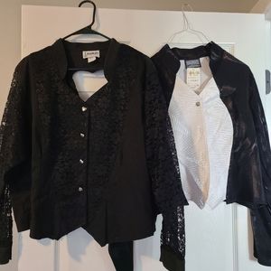 Lot of 2 90s western tops